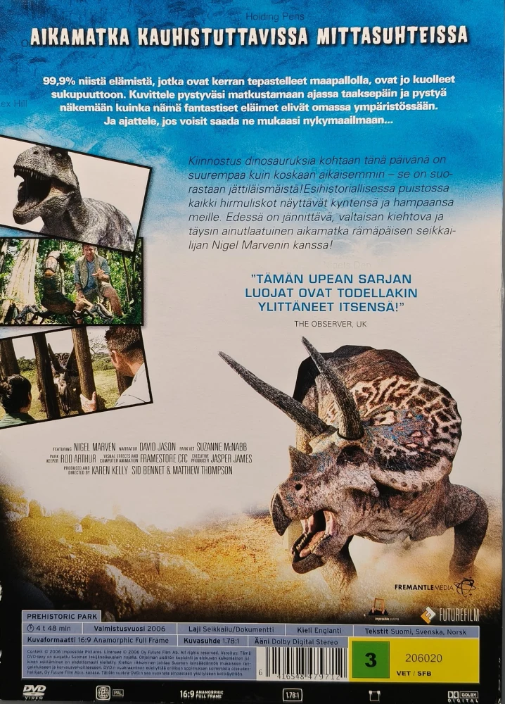 2 DVD) Esihistoriallinen puisto (2006) SUOMIKANNET