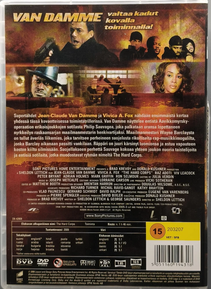 DVD) Jean-Claude Van Damme: The Hard Corps (2006) SUOMIKANNET