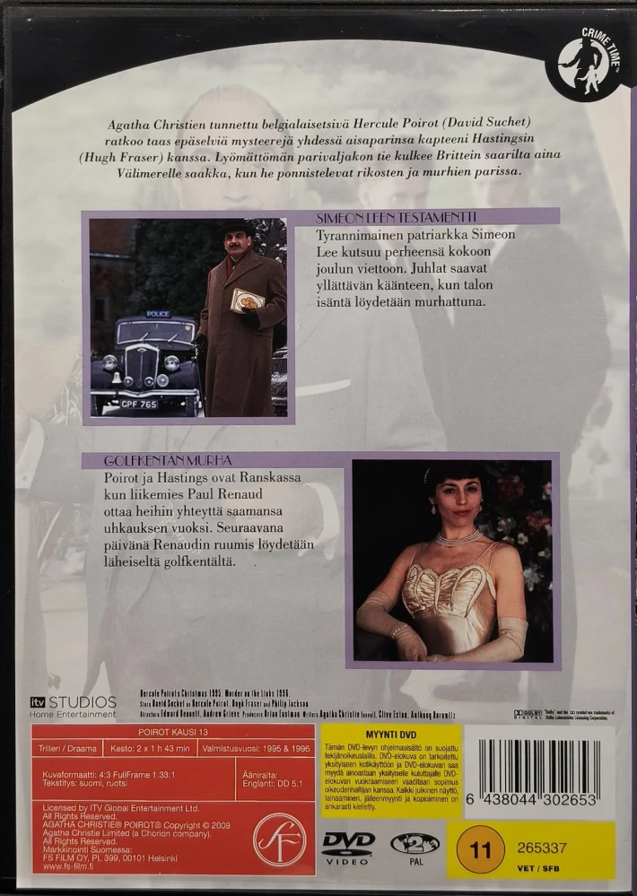2 DVD) Agatha Christie's HERCULE POIROT - Kausi 13
