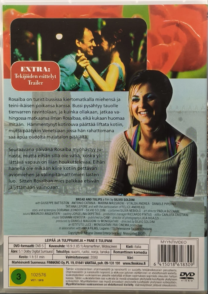DVD) Leipää ja Tulppaaneja - Pane e Tulipani (2002)