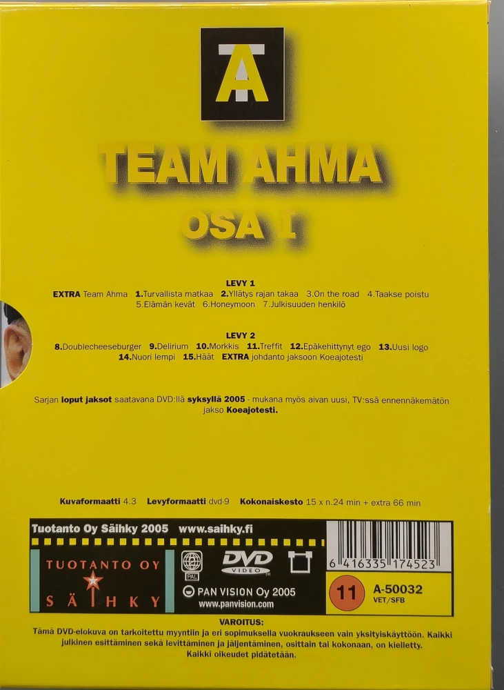 2 DVD) TEAM AHMA - OSA 1 (1996-1997)