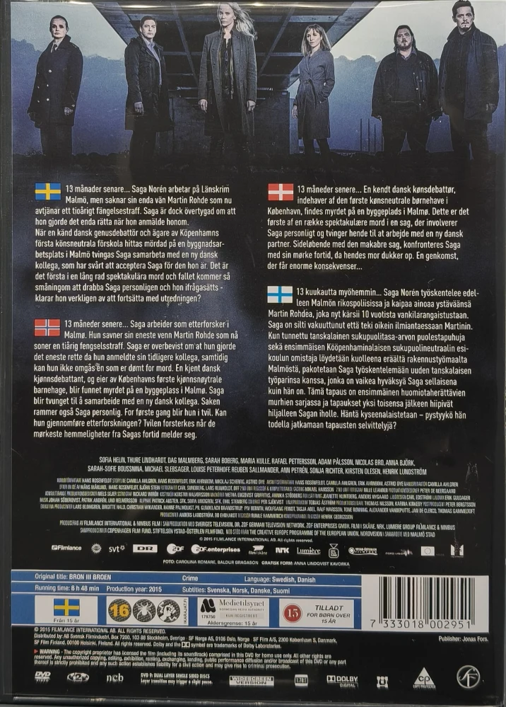 2 DVD) Silta - Bron III - Broen - Kausi 3 - SUOMITEKSTIT