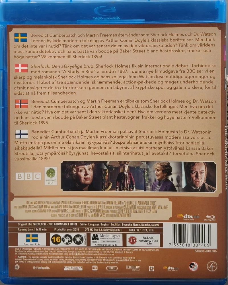 BLU-RAY) Benedict Cumberbatch: Sherlock : The Abominable Bride (2015)