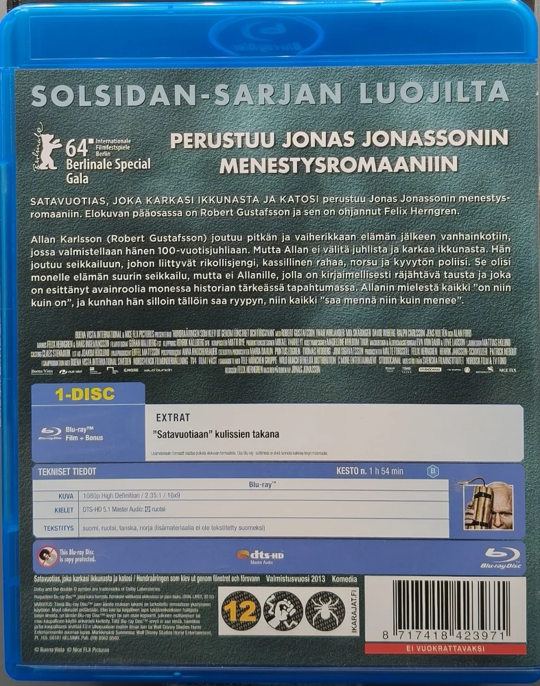 BLU-RAY) Satavuotias joka karkasi ikkunasta ja katosi (2014)