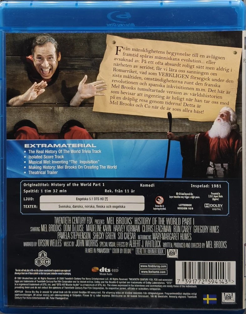 BLU-RAY) Mel Brooks: Mieletön maailmanhistoria (1981) SUOMITEKSTIT