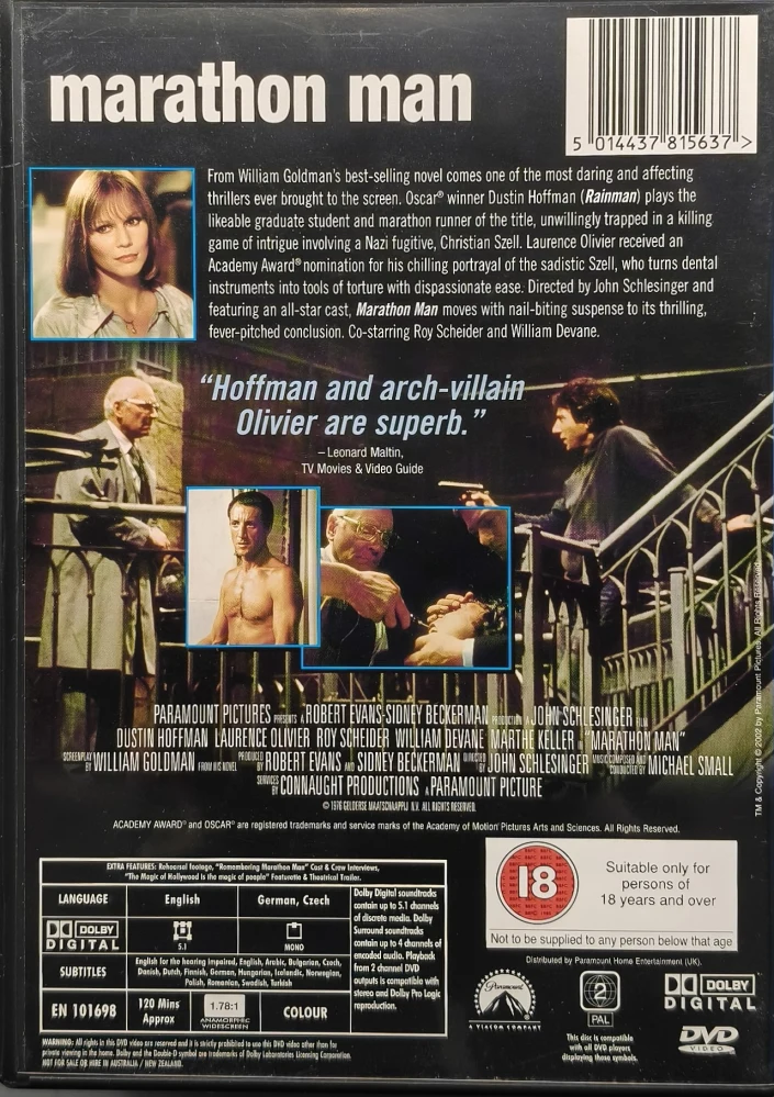 DVD) Dustin Hoffman: Marathon Man - Maratoonari (1976)