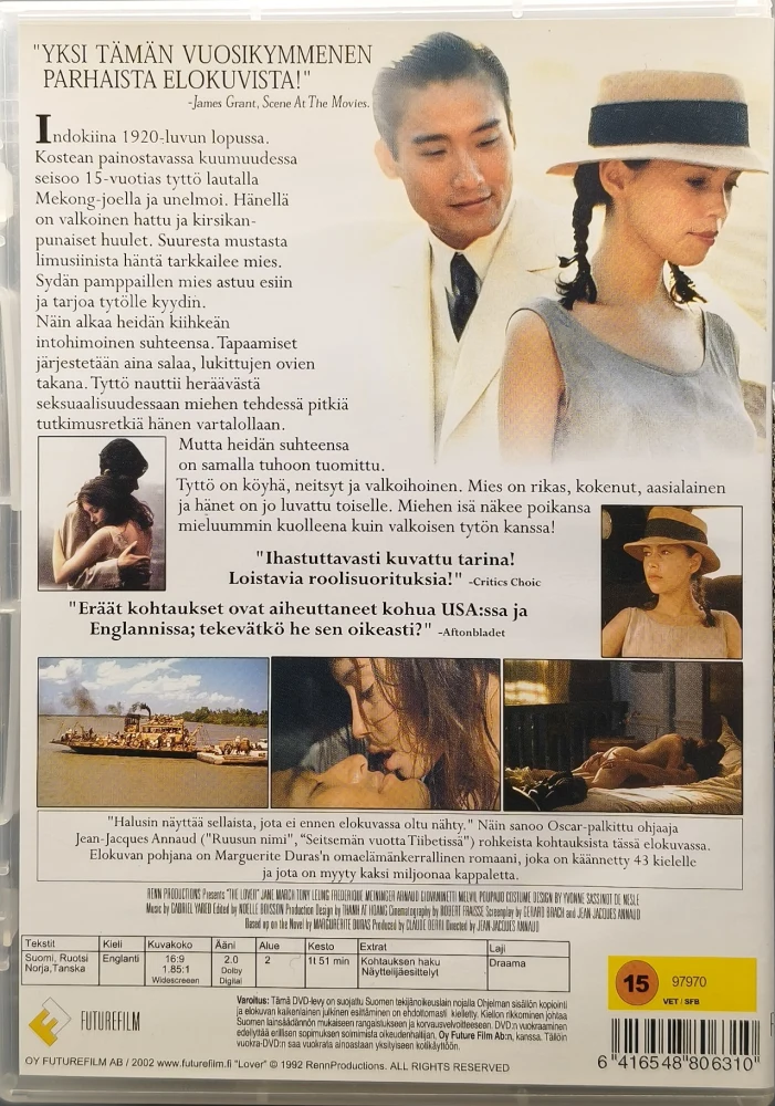 DVD) Rakastaja - The Lover (1991) SUOMIKANNET