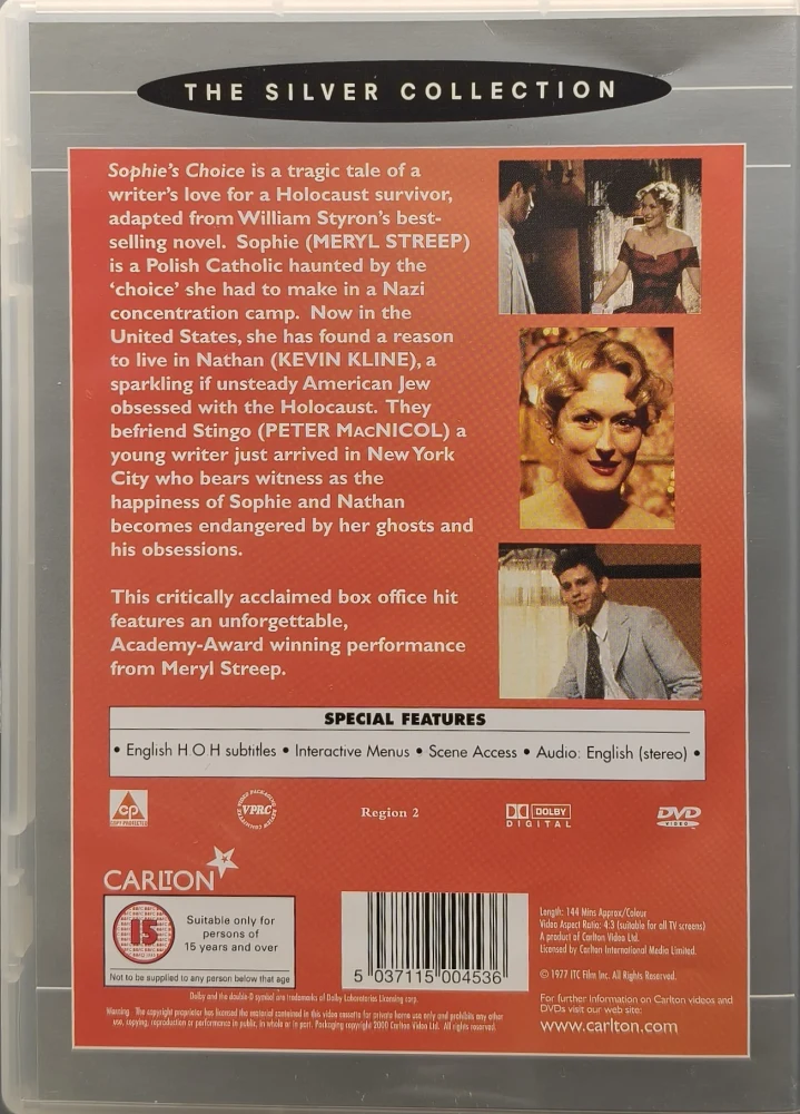 DVD) Meryl Streep: Sophie's Choice - Sofien valinta (1982)