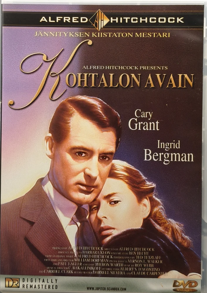 DVD) Alfred Hitchcock: Kohtalon avain - Notorius (1945) SUOMIKANNET/JUPITER